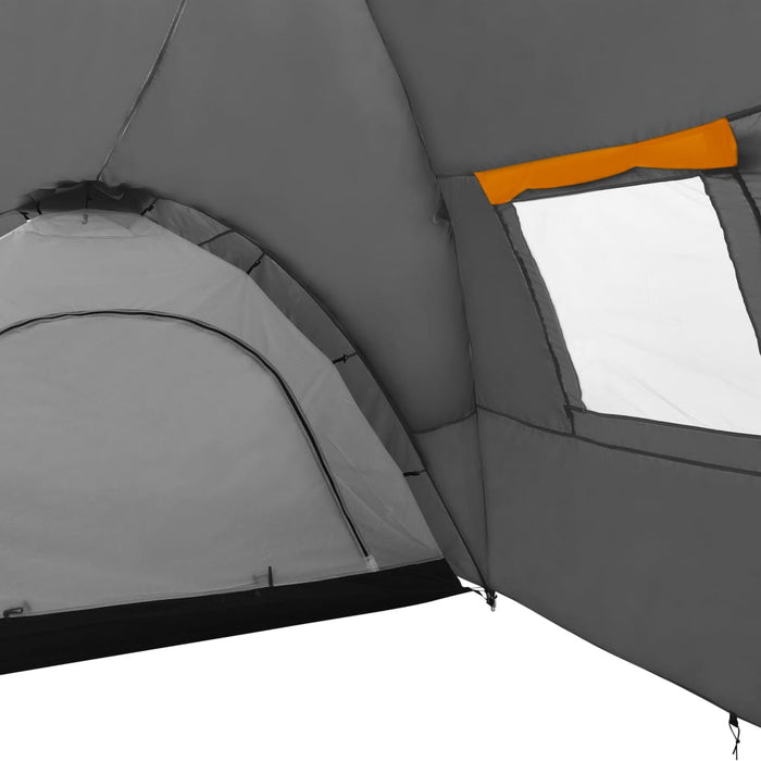 VXL Igloo tent 8 people gray and orange 650x240x190 cm