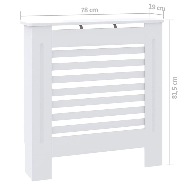 VXL White MDF radiator cover 78 cm