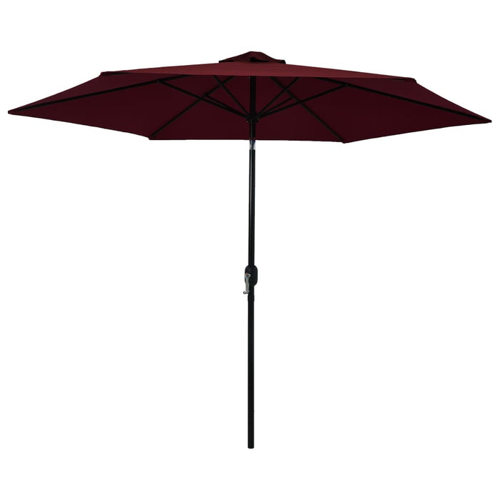 VXL Garden Umbrella with Metal Pole Burgundy Red 300 Cm