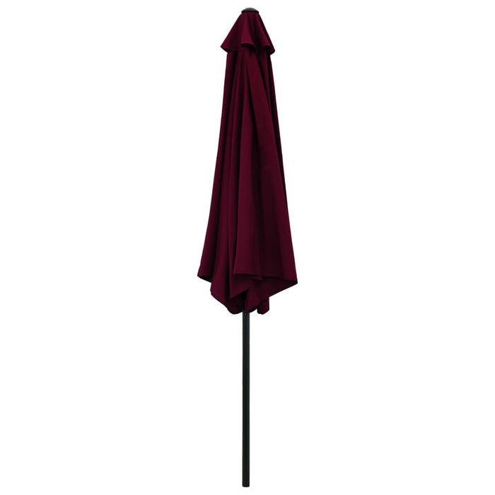 VXL Garden Umbrella with Metal Pole Burgundy Red 300 Cm