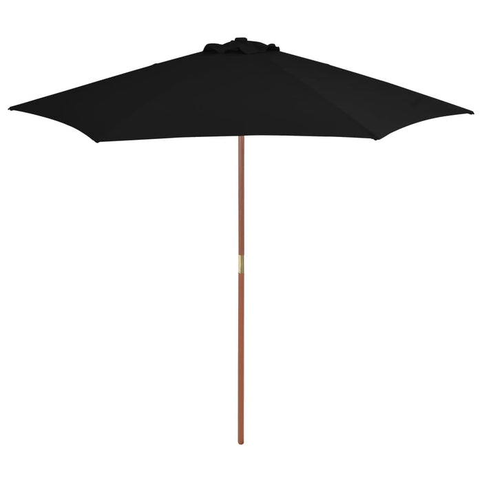 VXL Garden Umbrella with Black Wooden Pole 270 Cm