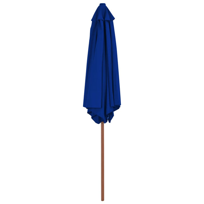 VXL Garden Umbrella with Blue Wooden Pole 270 Cm