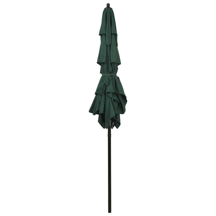 VXL 3 Tier Umbrella With Green Aluminum Pole 2X2 M