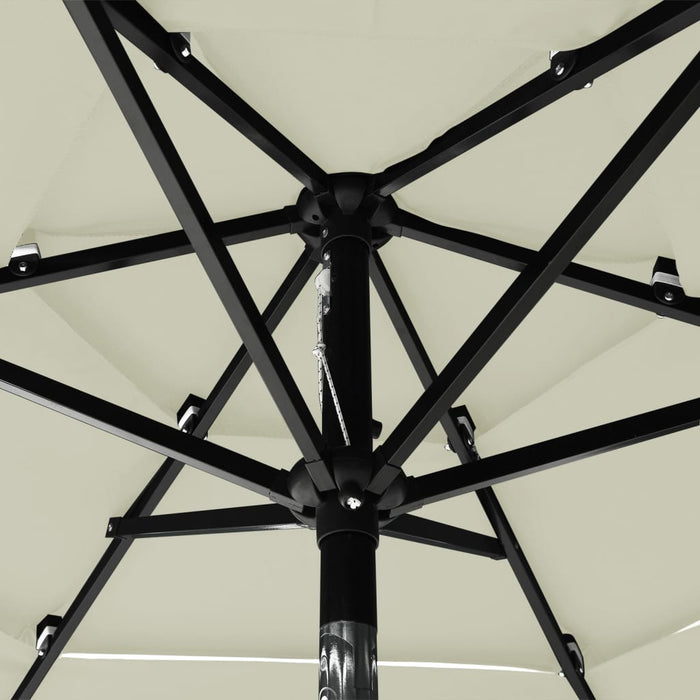VXL 3 Tier Umbrella With Aluminum Pole Arena 2 M