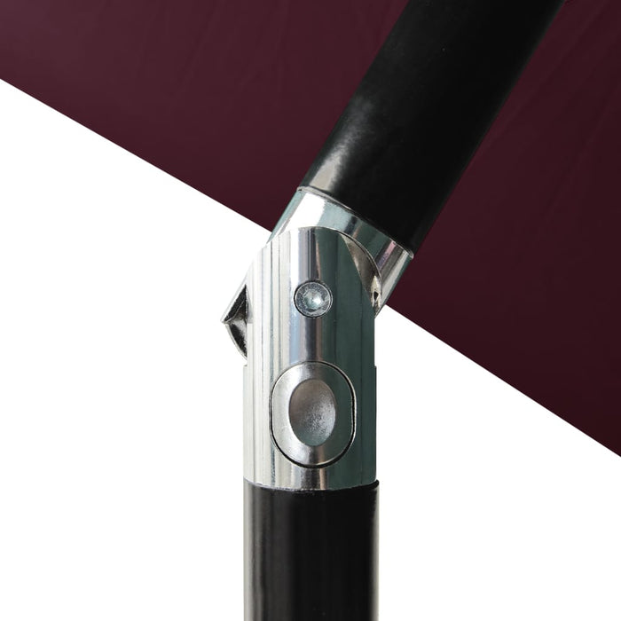 VXL 3 Tier Umbrella With Aluminum Pole Burgundy 2 M