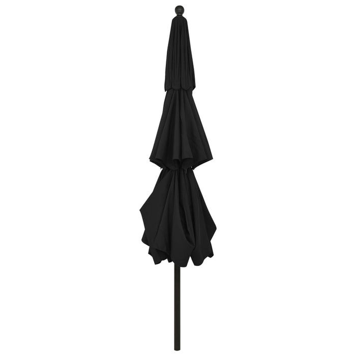 VXL 3-Tier Umbrella With Black Aluminum Pole 3.5 M