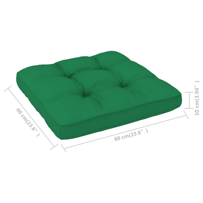VXL Green pallet sofa cushion 60x60x10 cm