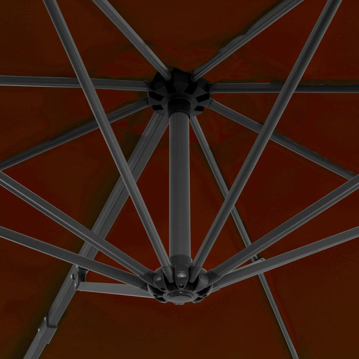 VXL Cantilever Umbrella with Terracotta Aluminum Pole 300 Cm