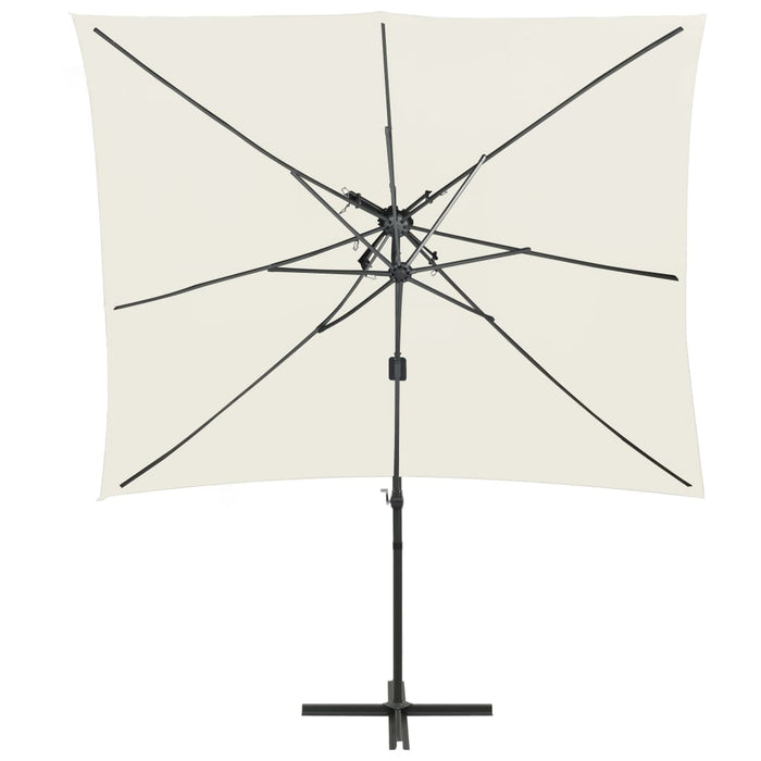 VXL Cantilever Parasol With Double Sand Cover 250X250 Cm