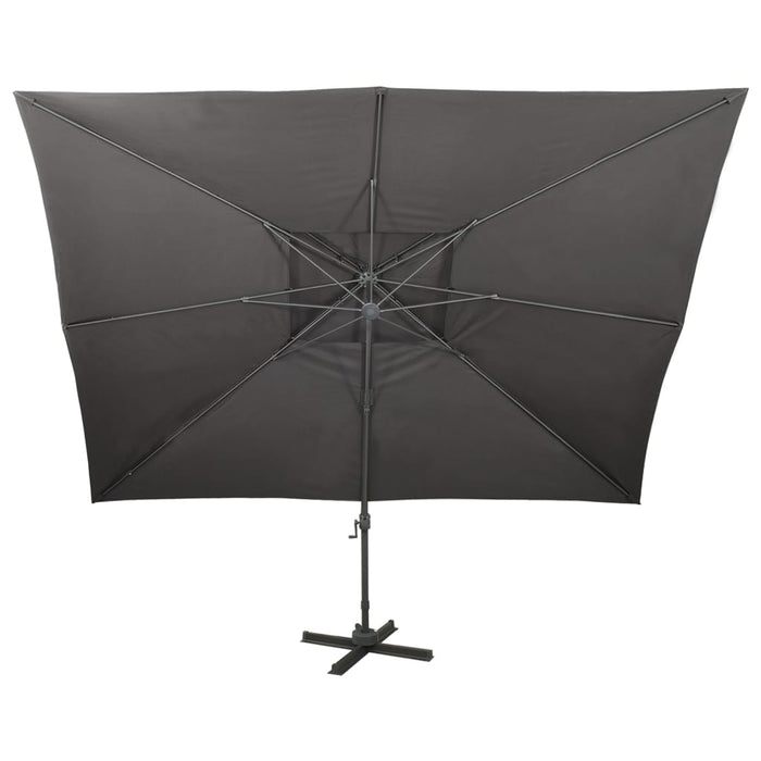 VXL Cantilever Parasol With Anthracite Double Cover 400X300 Cm