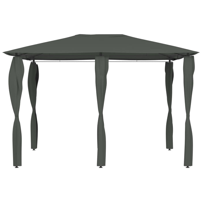 VXL Gazebo With Anthracite Gray Side Wall 3X4X2.6 M 160 G/M²