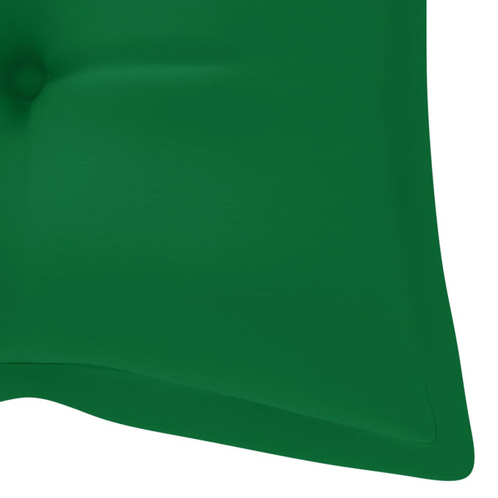 VXL Cojín para balancín tela verde 120 cm
