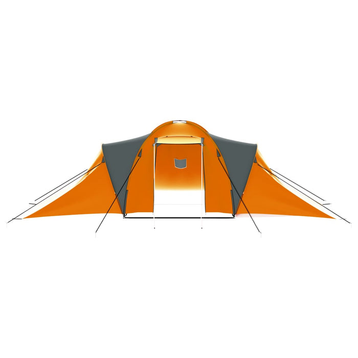 VXL Tent for 9 people gray and orange fabric