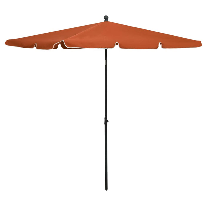 VXL Garden Umbrella with Terracotta Pole 210X140 Cm