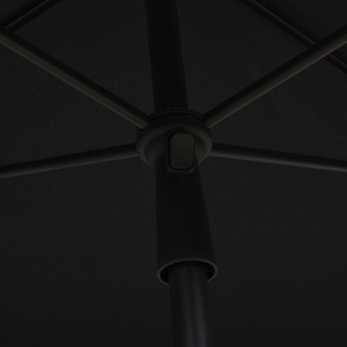 VXL Garden Umbrella with Black Pole 210X140 Cm