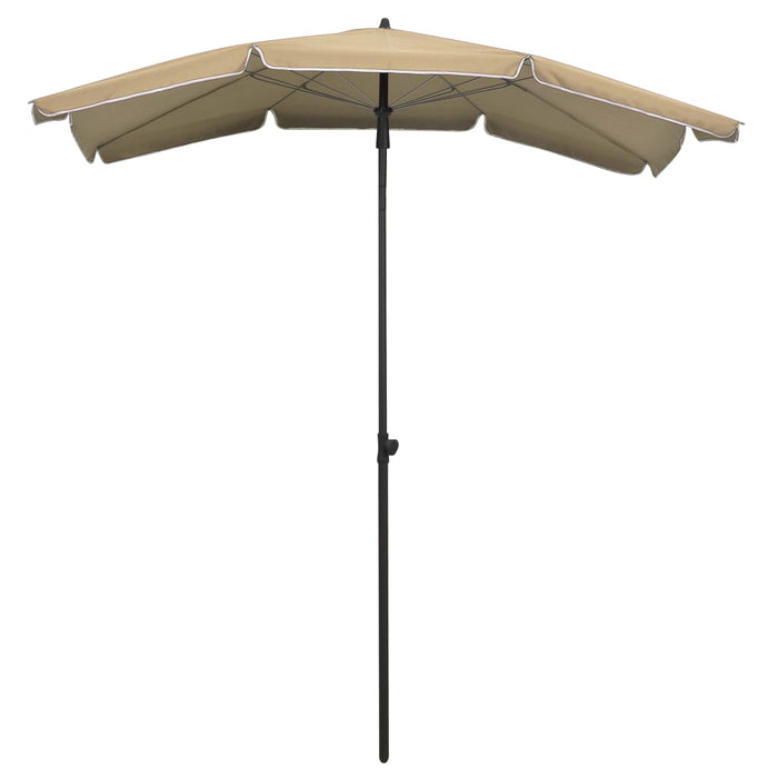 VXL Garden Umbrella with Taupe Gray Pole 200X130 Cm