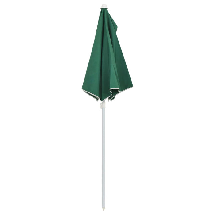VXL Semicircular Garden Umbrella with Pole 300X150 Cm Green