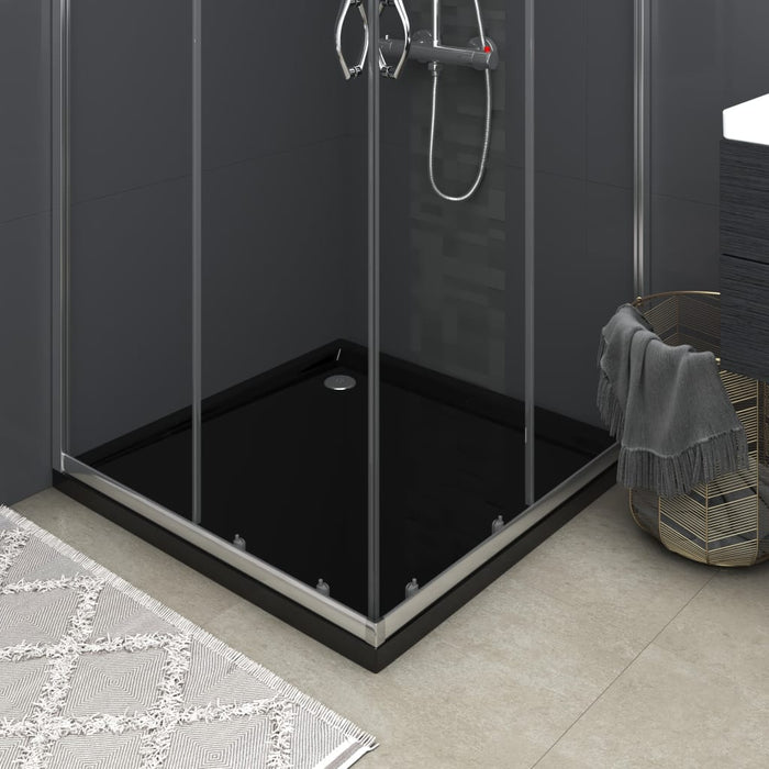 VXL Black Abs Square Shower Tray 90X90 Cm