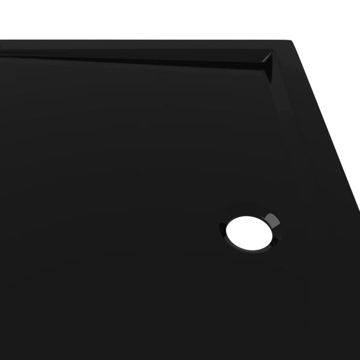VXL Rectangular Black Abs Shower Tray 80X110 Cm