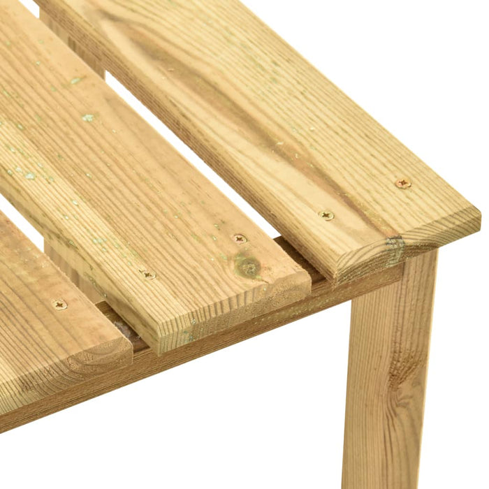 VXL Garden Lounger with Impregnated Pine Wood Table