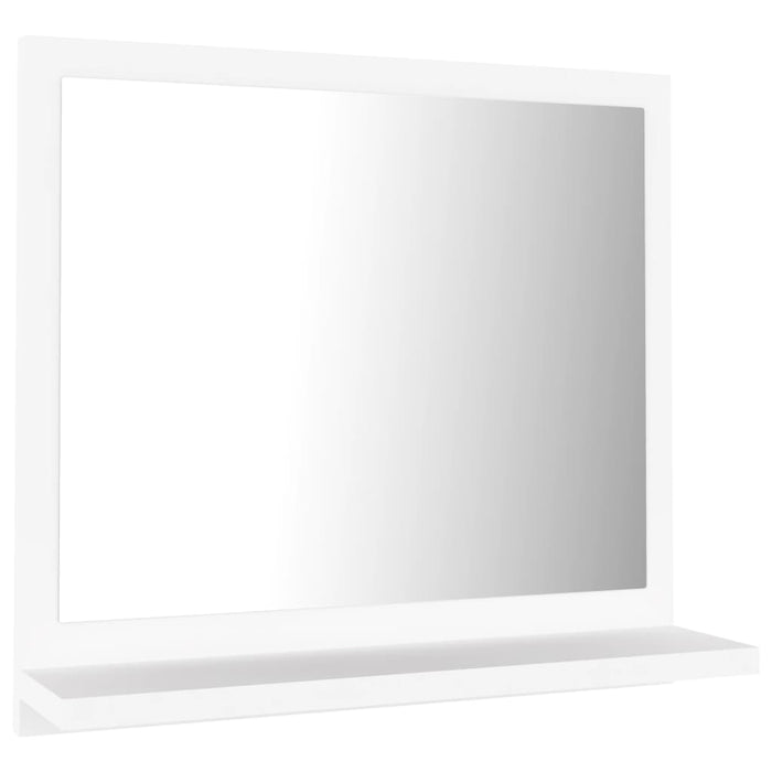 VXL White Chipboard Bathroom Mirror 40X10.5X37 Cm
