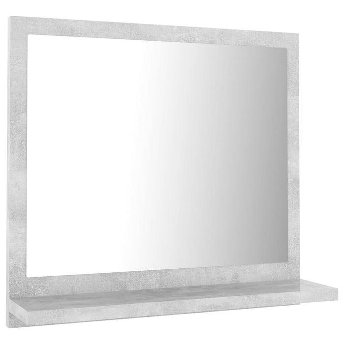 VXL Concrete Gray Chipboard Bathroom Mirror 40X10.5X37 Cm