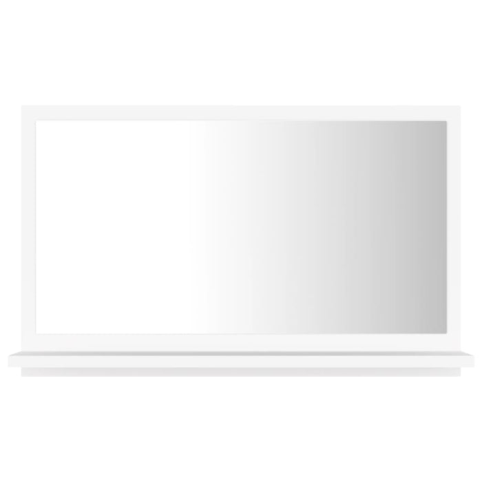 VXL White Chipboard Bathroom Mirror 60X10.5X37 Cm