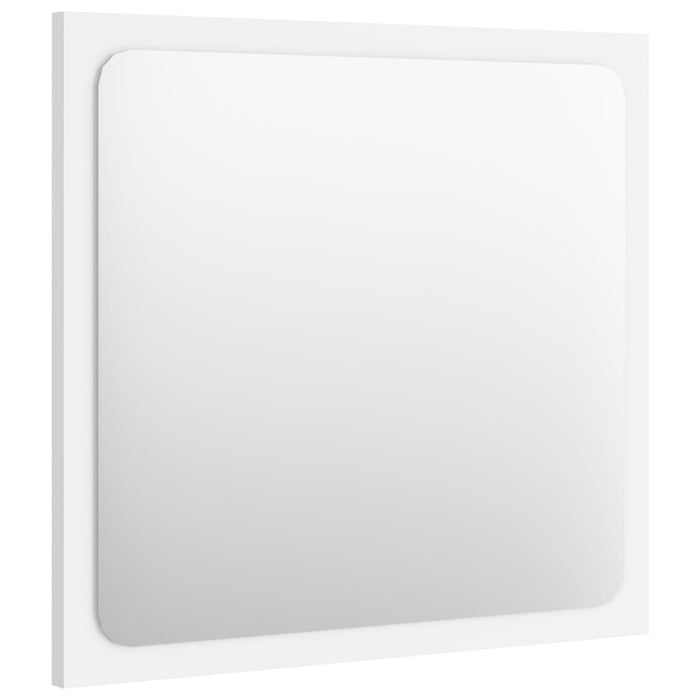 VXL White Chipboard Bathroom Mirror 40X1.5X37 Cm