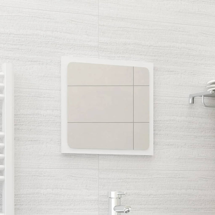 VXL White Chipboard Bathroom Mirror 40X1.5X37 Cm