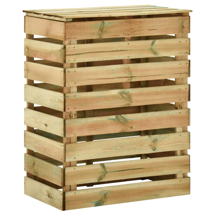 VXL Composter with impregnated pine wood slats 80x50x100 cm