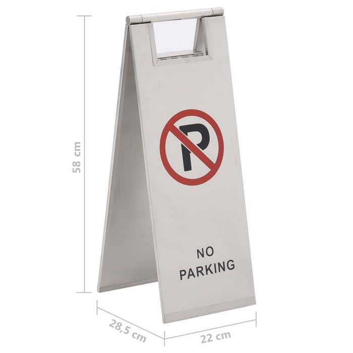 VXL Stainless Steel Folding Parking Sign