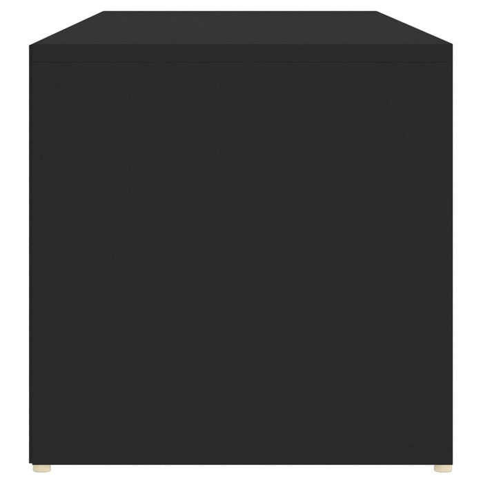 VXL Black chipboard slip-on bench 105x35x35 cm