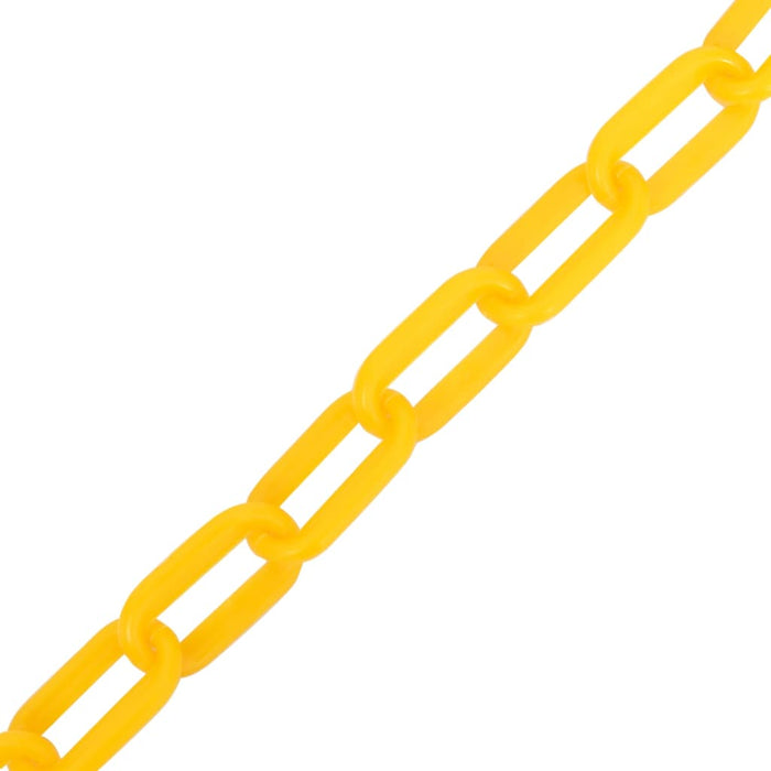VXL Yellow Plastic Warning Chain 30 M Ø8 Mm
