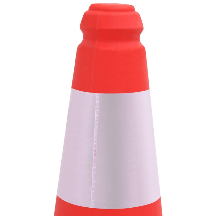 VXL Reflective Traffic Cones with Heavy Base 10 Pcs 50 Cm