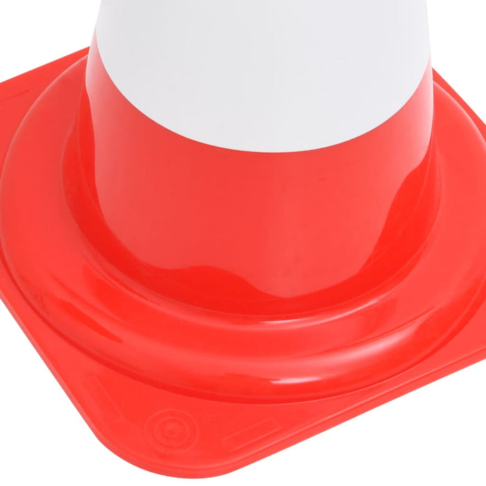 VXL Conos De Tráfico Reflectantes 4 Unidades Rojo Y Blanco 50 Cm