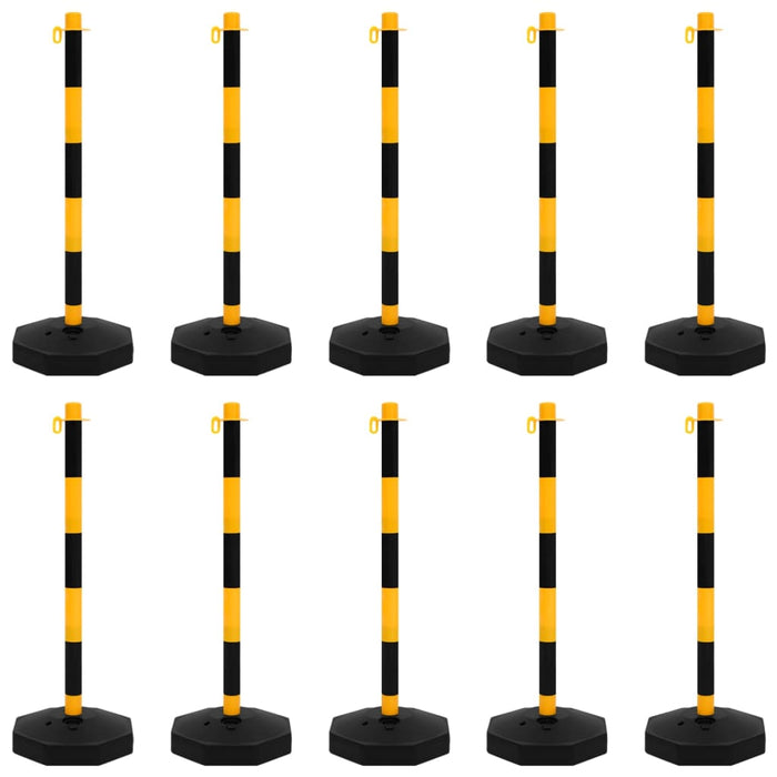 VXL Barrier Set with Plastic Posts and Chain 10 M