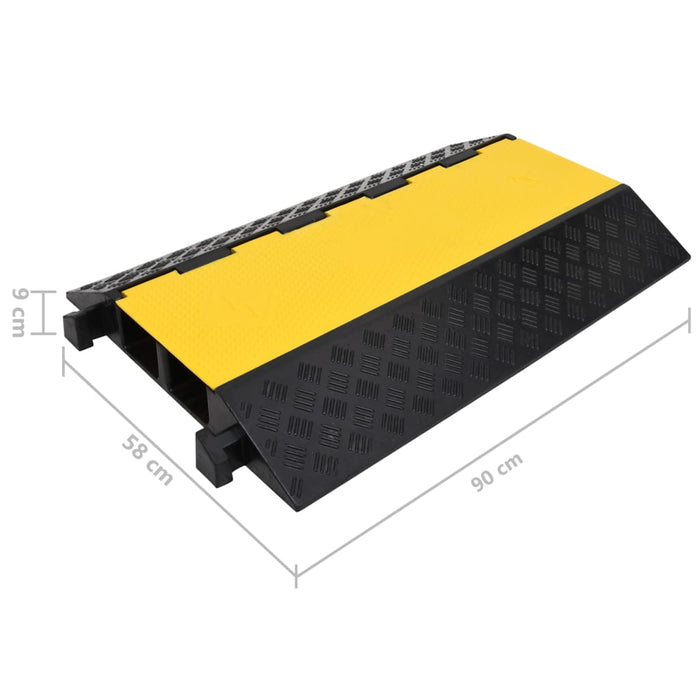 VXL Cable Protection Ramp 2 Channels 90 Cm Rubber