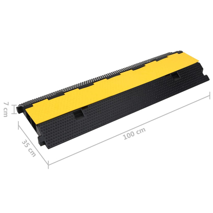 VXL Cable Protection Ramp 2 Channels 100 Cm Rubber