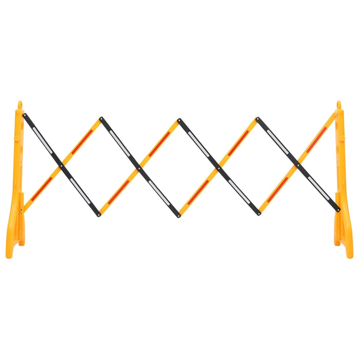 VXL Folding Traffic Barrier Yellow and Black 250X38X96 Cm