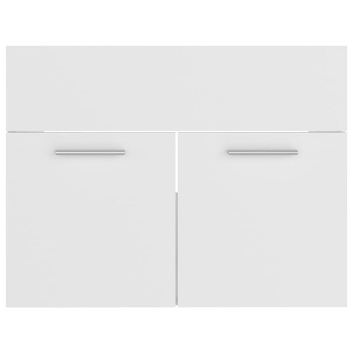 VXL Cabinet With Sink Glossy White Chipboard