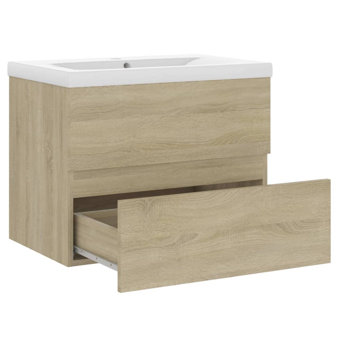 VXL Furniture With Chipboard Sink Sonoma Oak
