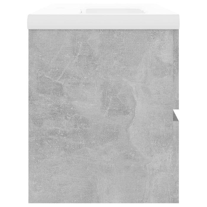 VXL Concrete Gray Chipboard Furniture With Sink