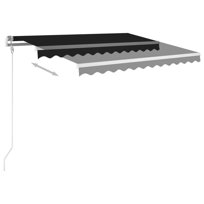 VXL Automatic Retractable Awning Anthracite Gray 300X250 Cm