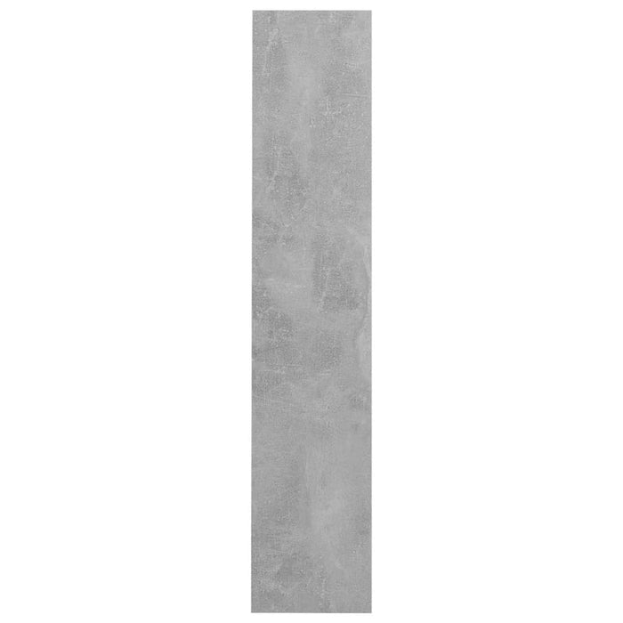 VXL Zapatero de pared de aglomerado gris hormigón 60x18x90 cm