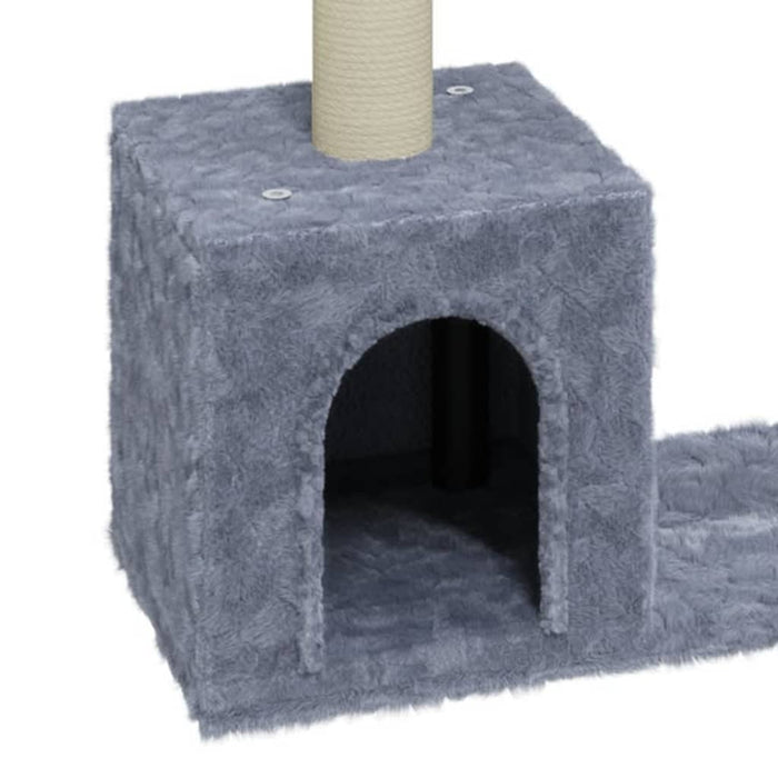 VXL Rascador para gatos con postes de sisal 60 cm gris claro