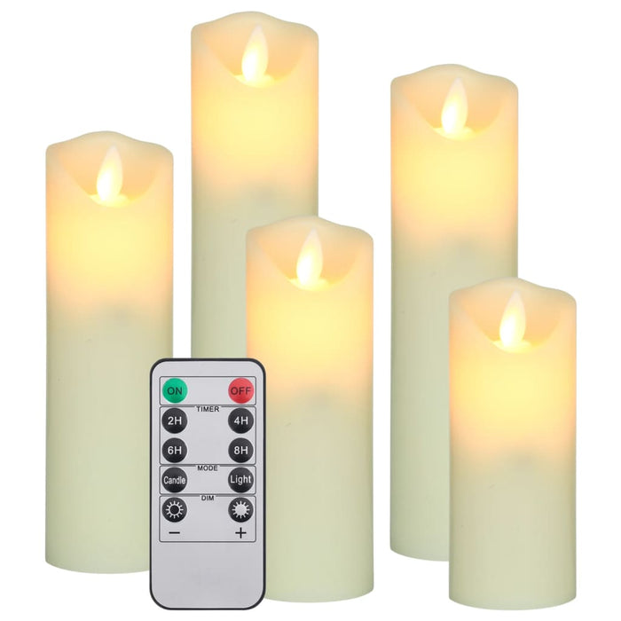VXL Electric Led Candles 5 Units Warm White Remote Control