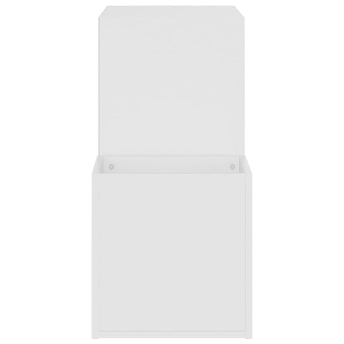 VXL Zapatero de recibidor aglomerado blanco 105x35,5x70 cm