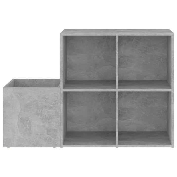 VXL Concrete gray chipboard hallway shoe rack 105x35.5x70 cm