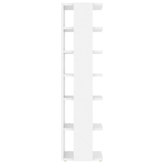 VXL Mueble zapatero 2 uds blanco brillante aglomerado 25x27x102 cm