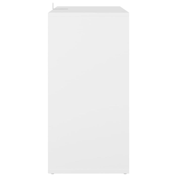 VXL Mueble zapatero de aglomerado blanco 60x35x70 cm